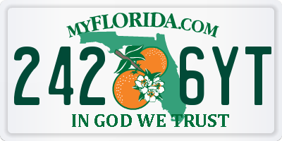 FL license plate 2426YT