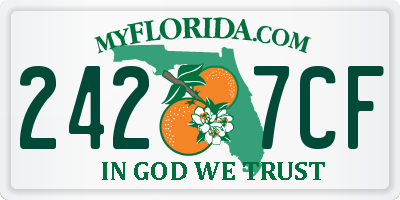 FL license plate 2427CF