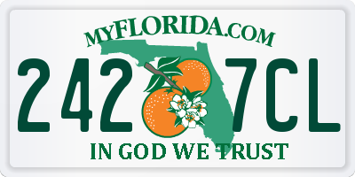 FL license plate 2427CL