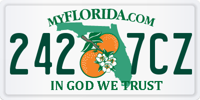 FL license plate 2427CZ