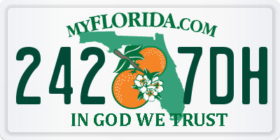 FL license plate 2427DH