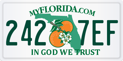 FL license plate 2427EF