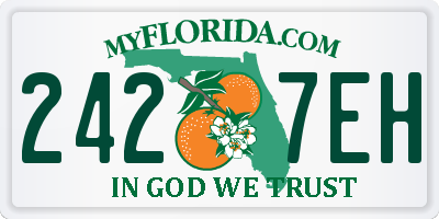 FL license plate 2427EH