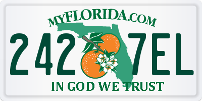 FL license plate 2427EL