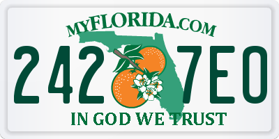 FL license plate 2427EO
