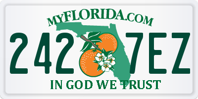 FL license plate 2427EZ