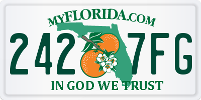 FL license plate 2427FG
