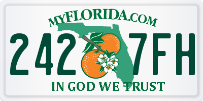 FL license plate 2427FH