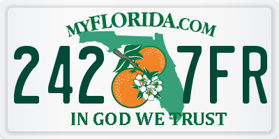 FL license plate 2427FR