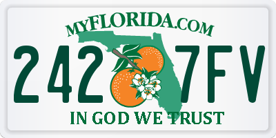 FL license plate 2427FV