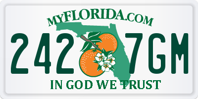 FL license plate 2427GM