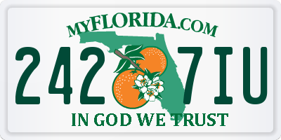 FL license plate 2427IU