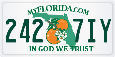 FL license plate 2427IY