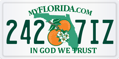 FL license plate 2427IZ