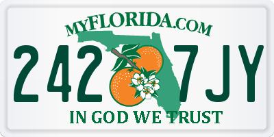 FL license plate 2427JY