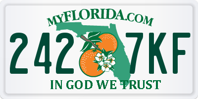 FL license plate 2427KF