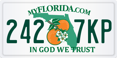 FL license plate 2427KP