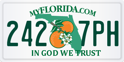 FL license plate 2427PH