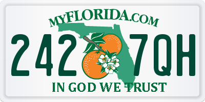 FL license plate 2427QH