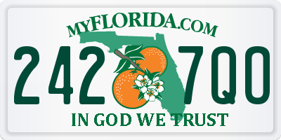 FL license plate 2427QO
