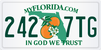 FL license plate 2427TG