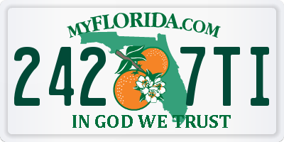 FL license plate 2427TI