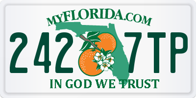 FL license plate 2427TP