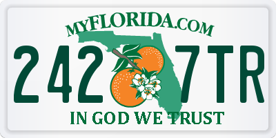 FL license plate 2427TR
