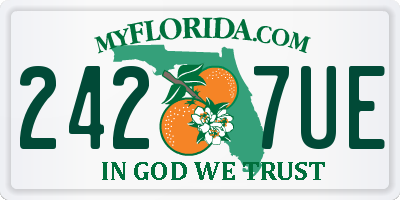FL license plate 2427UE