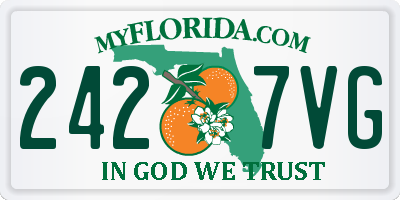 FL license plate 2427VG