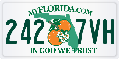 FL license plate 2427VH