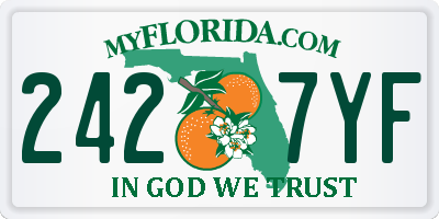 FL license plate 2427YF