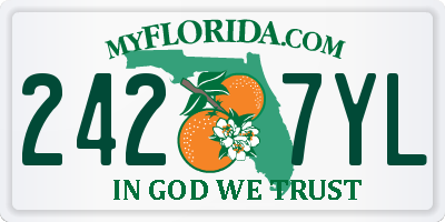 FL license plate 2427YL
