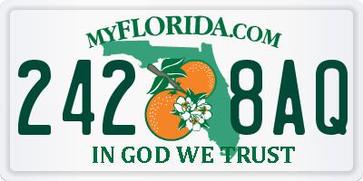 FL license plate 2428AQ