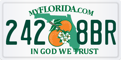 FL license plate 2428BR