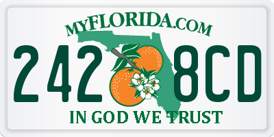FL license plate 2428CD