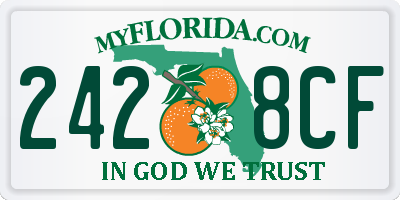 FL license plate 2428CF