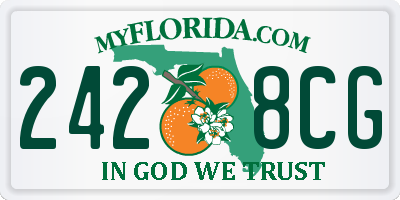 FL license plate 2428CG
