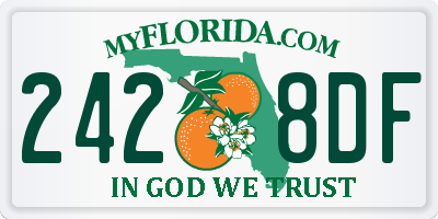 FL license plate 2428DF