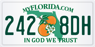 FL license plate 2428DH
