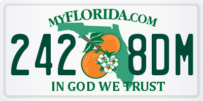 FL license plate 2428DM