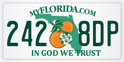 FL license plate 2428DP