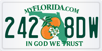 FL license plate 2428DW