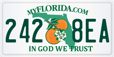 FL license plate 2428EA