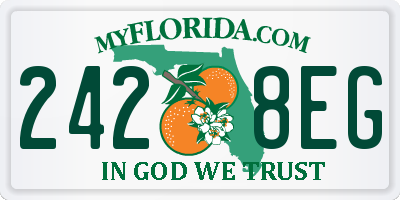 FL license plate 2428EG