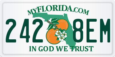 FL license plate 2428EM