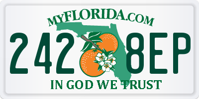FL license plate 2428EP