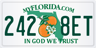 FL license plate 2428ET
