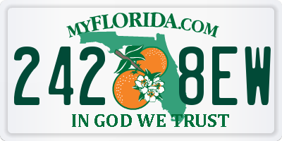 FL license plate 2428EW