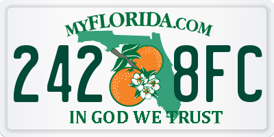 FL license plate 2428FC